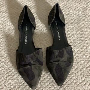 Army Print Chinese Laundry Flats